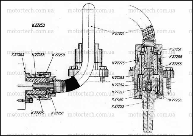 Паливний трубопровід К 27250